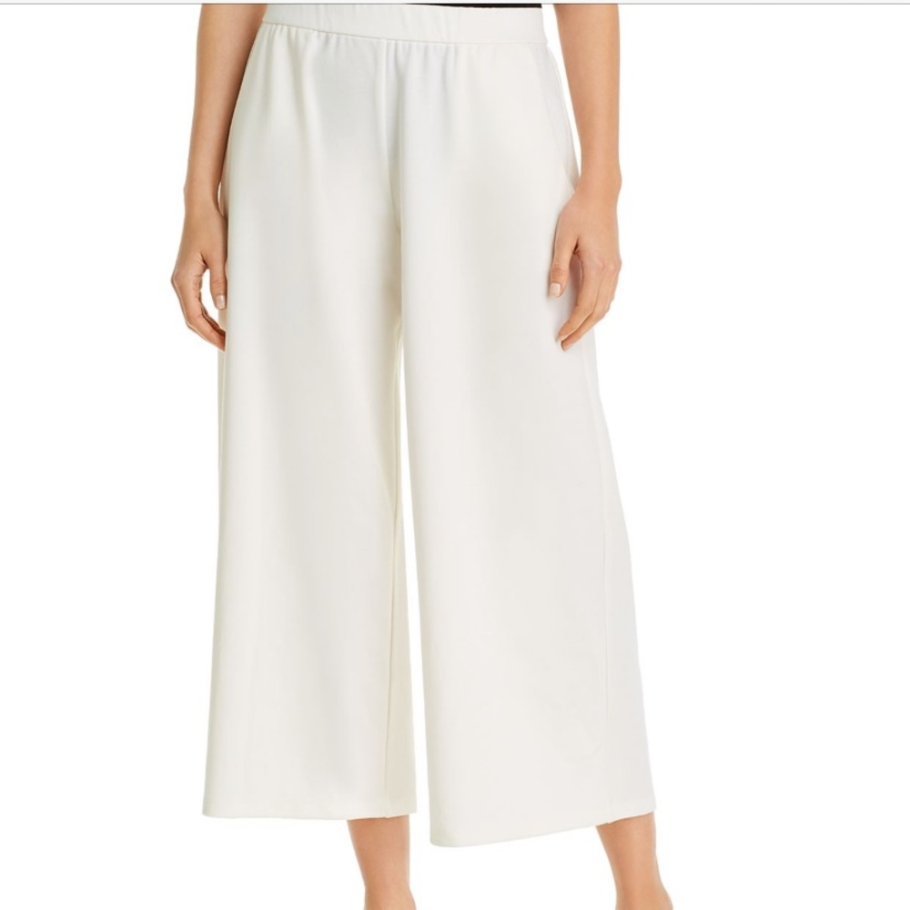 Eileen Fisher cropped pants ivory small NWT $198
